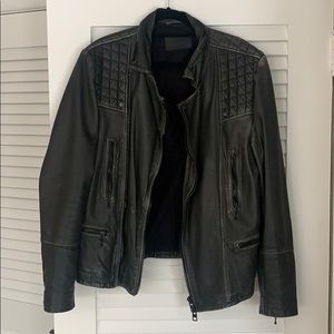 All Saints Conroy Leather Jacket